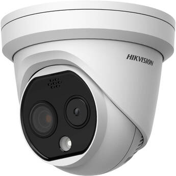 Hikvision HeatPro DS-2TD1228-2/QA Thermal & Optical Bi-Spectrum Network Turret Camera (3.6mm Lens)