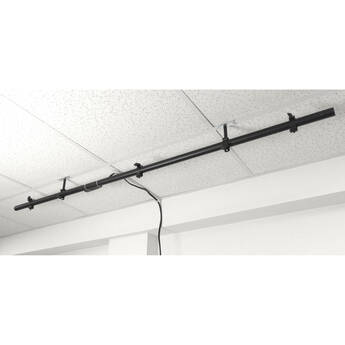 ALZO Suspended Drop Ceiling Mounting Bar for Stage Lights (Black Cord)