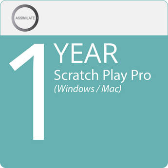 Assimilate SCRATCH Play Pro Maintenance/Support for Windows/macOS (1-Year Subscription, Download)