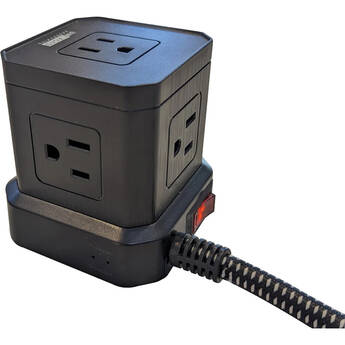 Uncaged Ergonomics Cube USB Power Strip (Black)