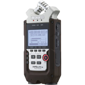 Zoom H4n Pro 4-Input / 4-Track Portable Handy Recorder with Onboard X/Y Mic Capsule (Brown)