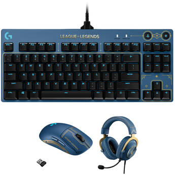 Logitech G G PRO Mechanical Keyboard, Mouse, and Headset League of Legends Kit