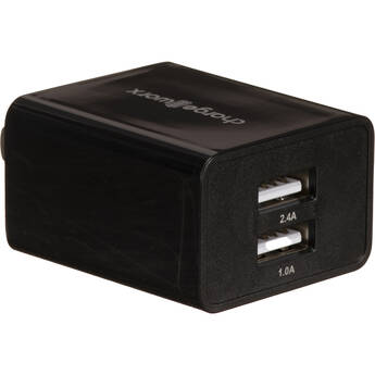 ChargeWorx Dual USB Type-A Wall Charger (Black)