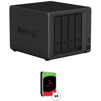 Synology 32TB DS923+ 4-Bay NAS Enclosure Kit with Seagate NAS Drives (4 x 8TB)