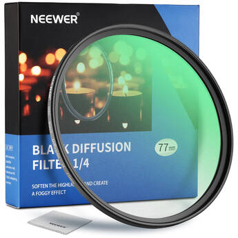 Neewer Black Diffusion 1/4 Cinematic Effect Filter (67mm)