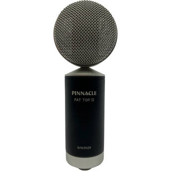 Pinnacle Microphones FAT Top II Ribbon Microphones (Pair, Black Body and Silver Grille, Lundahl LL2913 Transformer)