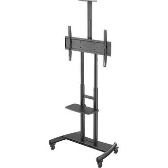 Kanto Living Rolling TV Cart with Height Adjustment for 55 to 86" Displays