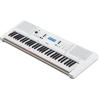 Yamaha EZ-300 61-Key Touch-Sensitive Portable Keyboard with AC Adapter (White)