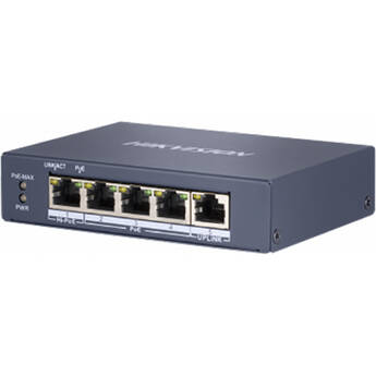 Hikvision DS-3E0505HP-E 4-Port Gigabit PoE+/PoE++ Complaint Unmanaged Network Switch