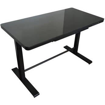 Uncaged Ergonomics RUglass Rise Up Electric Height-Adjustable Sit/Stand Desk (Black )
