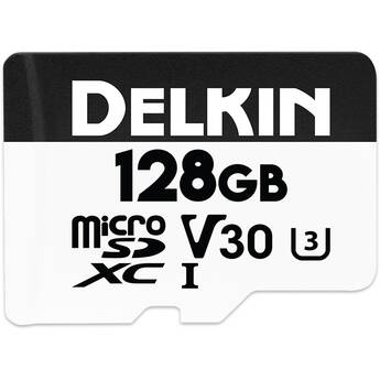 Delkin Devices 128GB Hyperspeed UHS-I SDXC Memory Card with SD Adapter