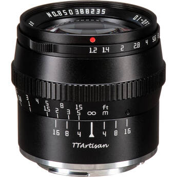 TTArtisan 50mm f/1.2 Lens for Canon EF-M (Black)