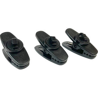 WindTech TC-5 Universal Tie/Lapel Clip for Lav Microphone (3-Pack, Black)