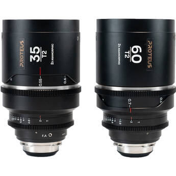 Laowa Proteus 2x Anamorphic 35 & 60mm T2 Lens Bundle (PL/EF, Feet, Silver Flare)