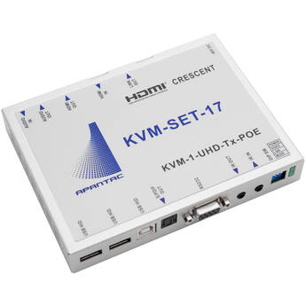 Apantac 4K/UHD HDMI KVM Transmitter with USB 2.0 and PoE