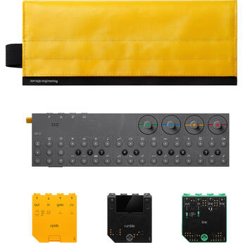 teenage engineering OP-Z Synthesizer Ultimate Set with 3 Modules, Case, and Grip Knobs