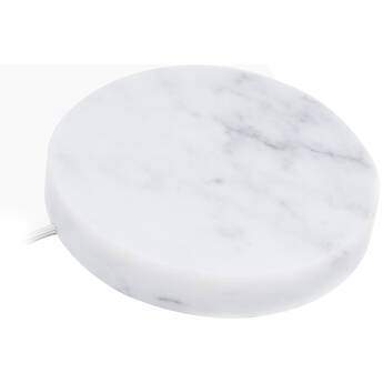 The Solid Marble Wireless Charger - Hammacher Schlemmer