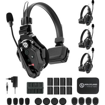 Solidcom C1-4S Full-Duplex Wireless DECT Intercom System with 4 Headsets (1.9 GHz)