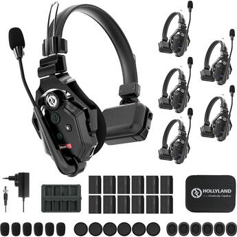 Solidcom C1-6S Full-Duplex Wireless DECT Intercom System with 6 Headsets (1.9 GHz)