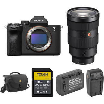 Sony a7 IV Mirrorless Camera with 24-70mm f/2.8 Lens and Accessories Kit