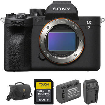 Sony a7 IV Mirrorless Camera with Accessories Kit (128GB Card, Camera Bag)
