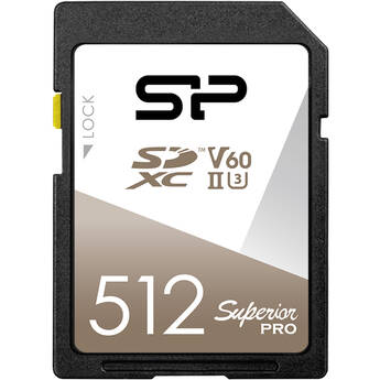Silicon Power 512GB Superior Pro UHS-II SDXC Memory Card 