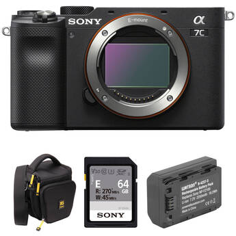 Sony a7C Mirrorless Camera with Accessories Kit (Black)
