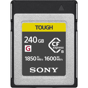 Sony 240GB and 480GB CFexpress Type B TOUGH Memory Cards Announced