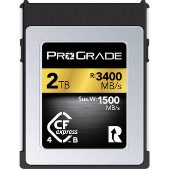 ProGrade Digital 2TB CFexpress 4.0 Type B Gold Memory Card 