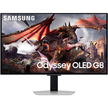 Samsung Odyssey QD-OLED G8 G80SD 32" 4K 240 Hz Gaming Monitor (Silver)