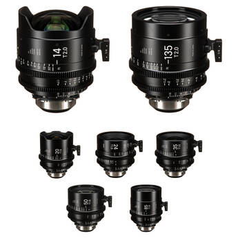 T1.5/T2 Cine FF High-Speed Art Prime 7-Lens Set (PL, Feet)