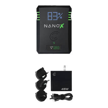 Core SWX NANOX 150Wh Battery with 45W Fast Charger Kit (V-Mount)