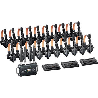 Solidcom C1 Pro Roaming Hub 20S Full-Duplex Wireless Intercom System with 20 Single-Ear Headsets (V-Mount, 1.9 GHz)