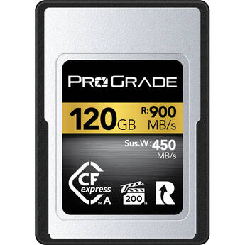 ProGrade Digital 120GB CFexpress 2.0 Type A Gold Memory Card 