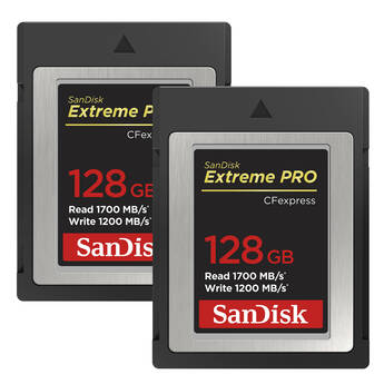 SanDisk Extreme PRO CFexpress Type B Memory Cards&nbsp; (2 options)