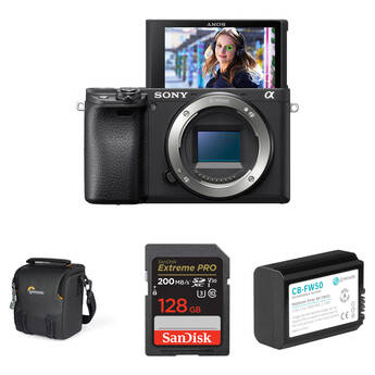 Sony a6400 Mirrorless Camera with Basic Bundle B&H Photo Video