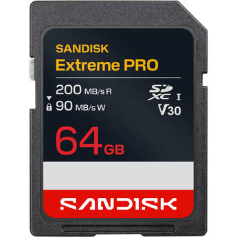 SanDisk 64GB Extreme PRO UHS-I SDXC Memory Card