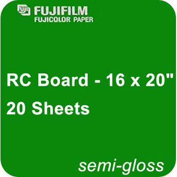 Fujifilm Inkjet RC Semi-Gloss Photo Board 16" X 20" Box of 20 Sheets