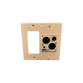 AuviTran 2 Gang Wall Plate for 1 Decora & 1 AV Wall Unit (US)