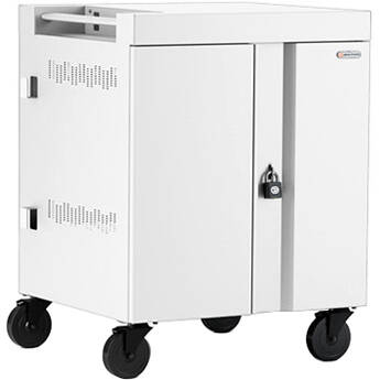 Bretford CUBE 36-Device Charging Cart (USB Type-C Pre-Wired Padlock Arctic White)