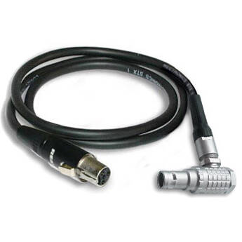 Hawk-Woods 2-Pin Right-Angled LEMO 0B Male to 4-Pin Mini-XLR Female Cable (17.7