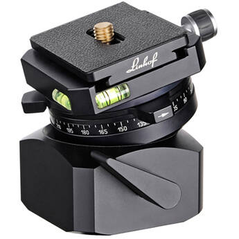 Linhof Large Leveling Head II with Panorama Plate Dovetail Guide and Dovetail Track Plate