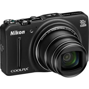 Nikon COOLPIX S9700 Digital Camera (Black) 26469 B&H Photo Video