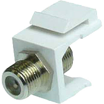 NTW F-Type Silver-Plated Keystone Coupler