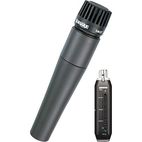 Shure X2u Xlr To Usb Microphone Signal Adapter And Sm57 Sm57 X2u