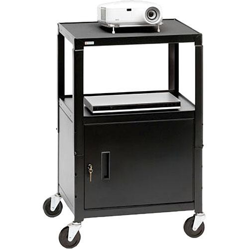 bretford adjustable cabinet cart with 4" casters