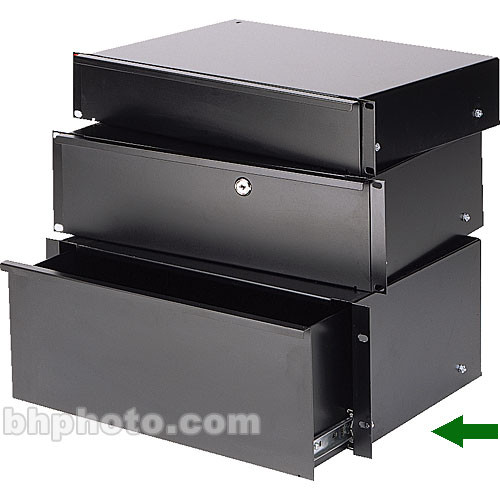 Raxxess Sliding Rack Drawer 4 Spaces Esd 4 B H Photo Video