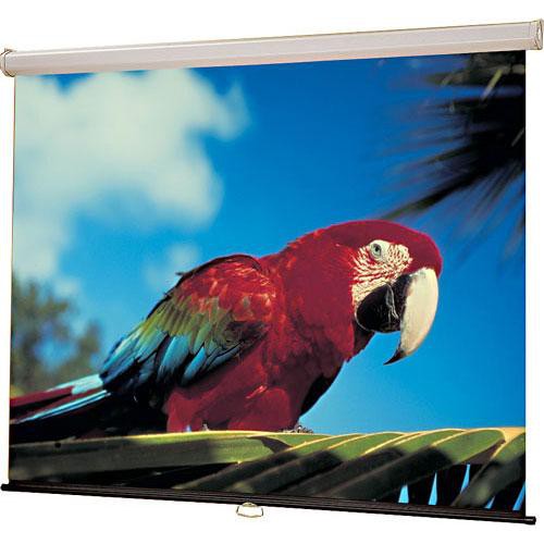 Draper Luma Manual Projection Screen Wall Or Ceiling Mounted Non Tensioned 50 X 50 71 Diagonal Square Format Matte White