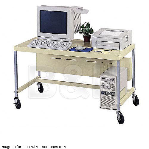 Bretford Mobile Computer Workstation With Cpu Tower Holder