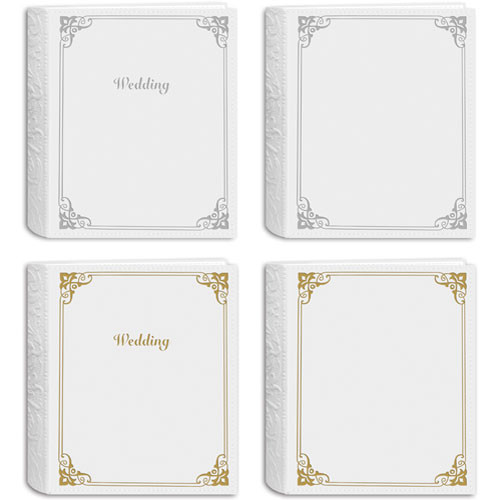 pioneer photo albums embossed wedding album white sewn leatherette cover and embossing white wedding photo album